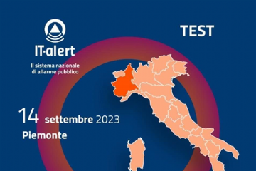 IT-alert: Il 14 Settembre in Piemonte il test del nuovo sistema di allarme pubblico